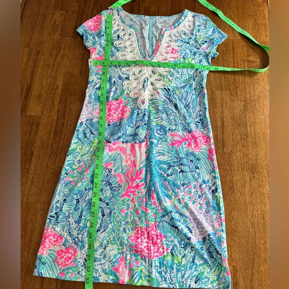 Lilly Pulitzer Brewster T-Shirt Dress SZ XS Sink Or Swim